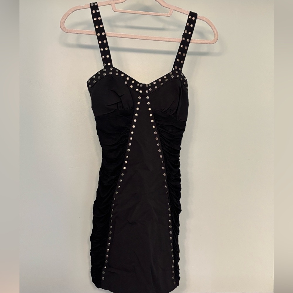 Little Black Studded Dress